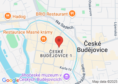 Map to U Černé věže 70/2, České Budějovice, 37001